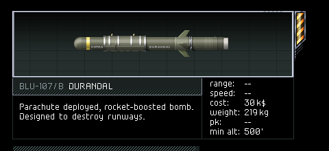 BLU-107 DURANDAL bomb